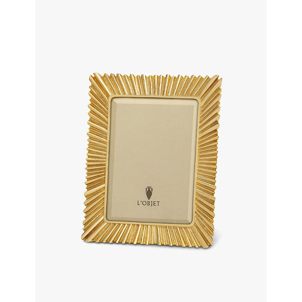 Lobjet Ray 24ct gold-plated photo frame 12cm x 17cm | LYBSTORE