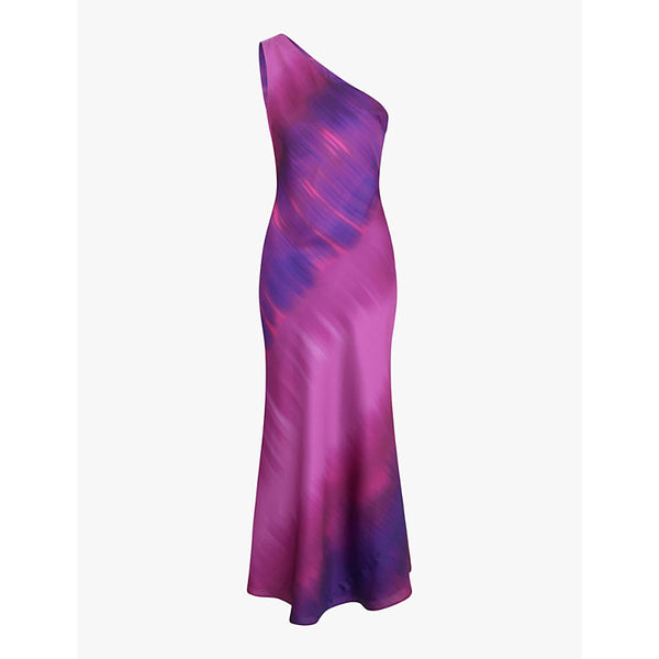 Omnes Uma one-shoulder sleeveless recycled-polyester maxi dress | OMNES