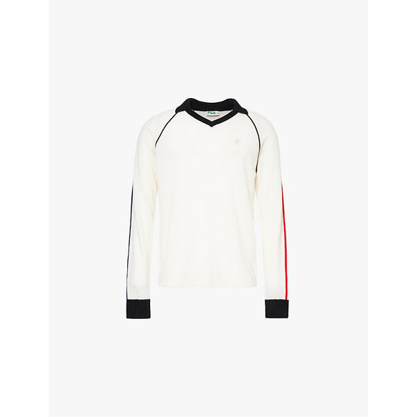  Fila+ F+ Squadra V-neck wool-blend jumper