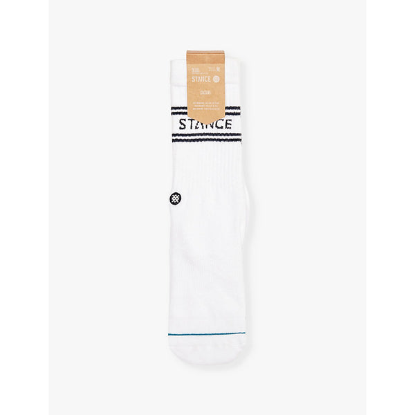 Stance Branded stripe pack-of-three cotton-blend socks