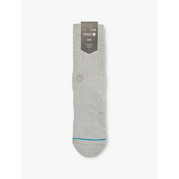 Stance Icon logo-embroidered crew-length cotton-blend crew socks