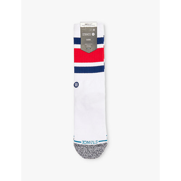 Stance Boyd logo-embroidered crew-length cotton-blend crew socks