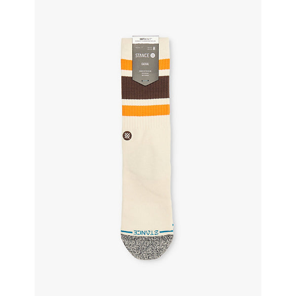  Stance Boyd logo-embroidered crew-length cotton-blend crew socks