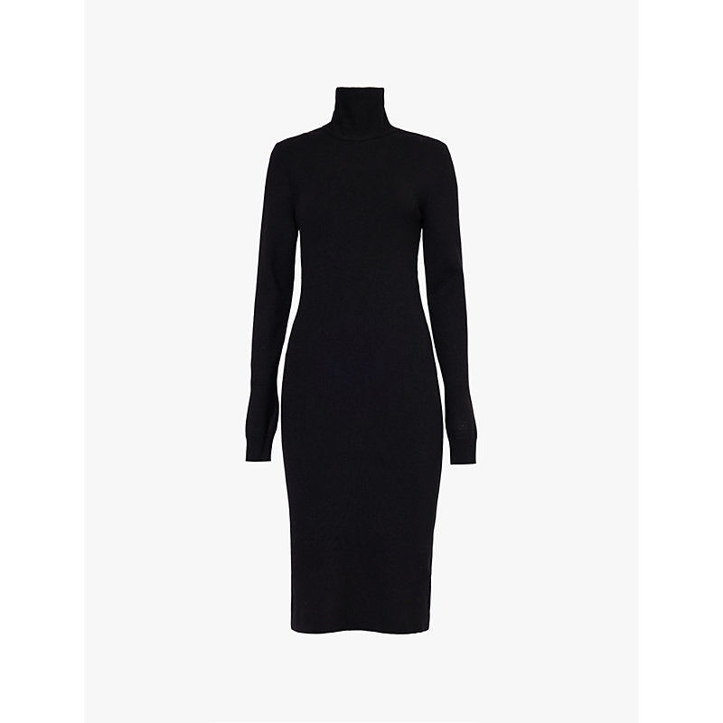 Givenchy High-neck open-back stretch-knit midi dress | GIVENCHY