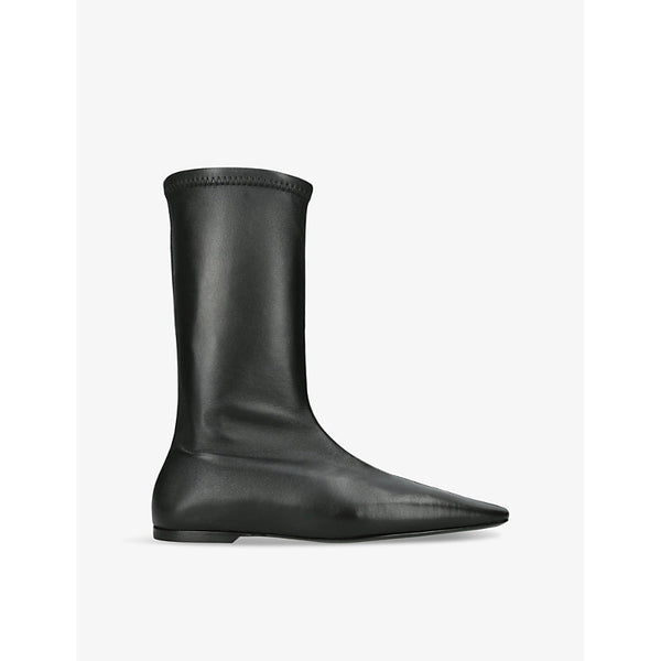  Toteme The sock pointed-toe leather boots