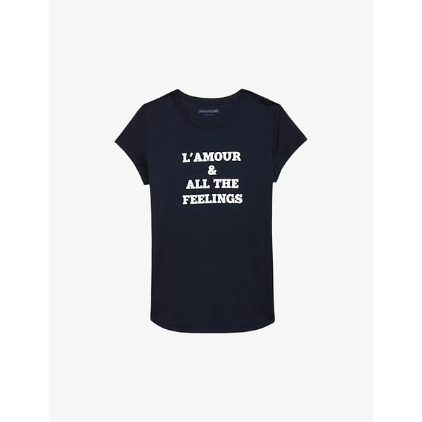 Zadig&Voltaire Woop slogan-print short-sleeve cotton T-shirt