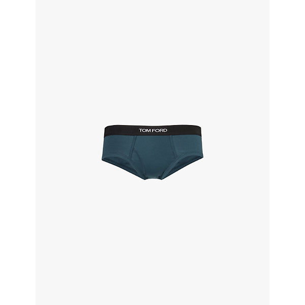  Tom Ford Branded waistband stretch-cotton briefs