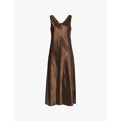 Max Mara Talete scoop-neck satin midi dress | MAX MARA