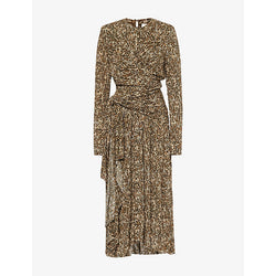 Isabel Marant Zeidi leopard-print jersey midi dress | ISABEL MARANT