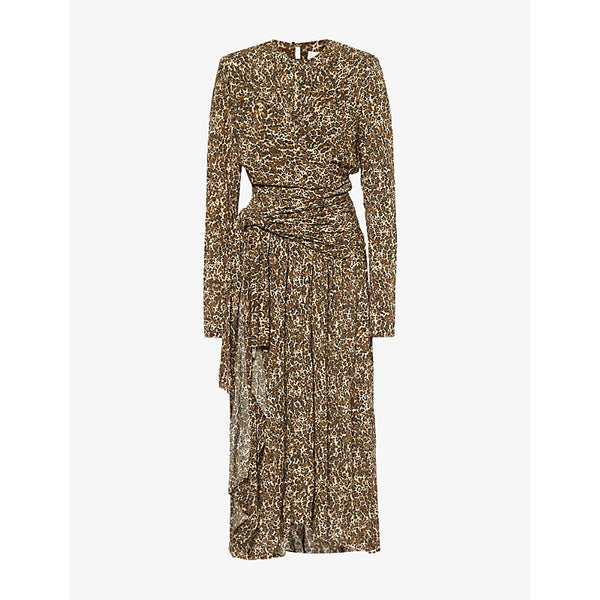 Isabel Marant Zeidi leopard-print jersey midi dress | ISABEL MARANT