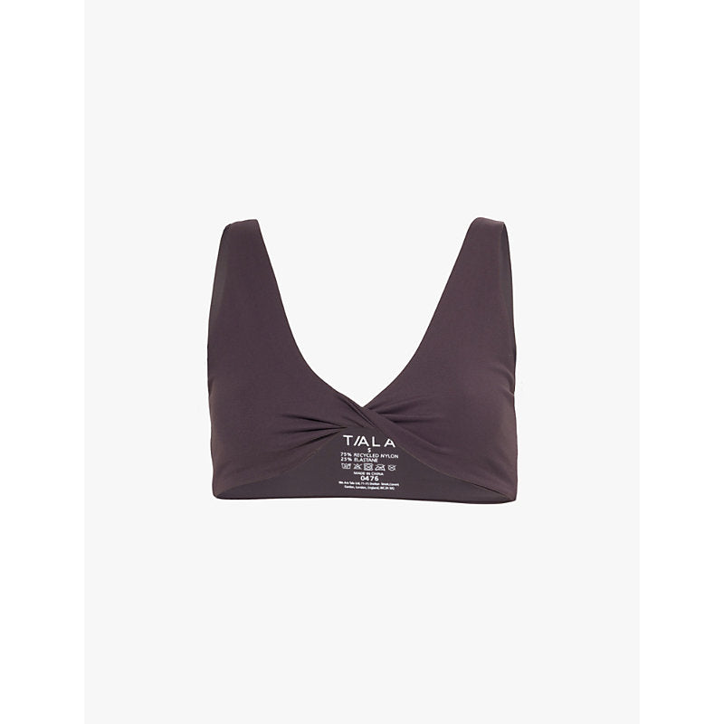  We Are Tala Dayflex Twist plunge-neck stretch recycled-nylon sports bra