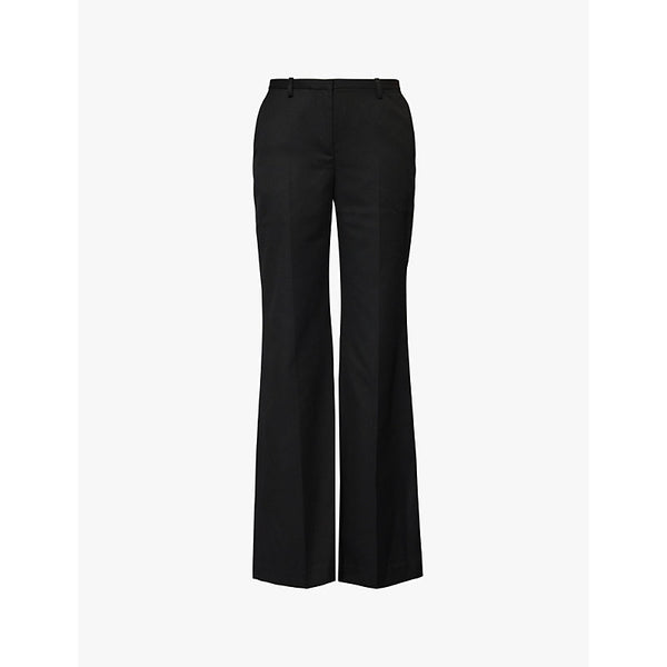 The Frankie Shop Lyra flared-leg twill trousers