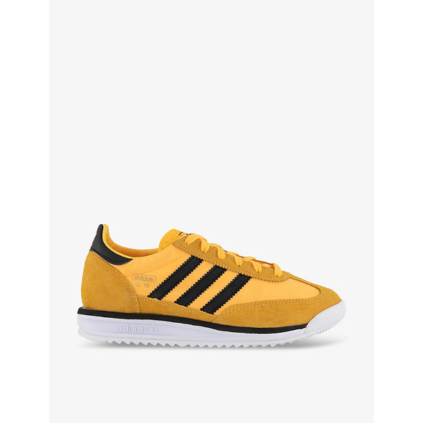 Adidas SL72 nylon and leather low-top trainers