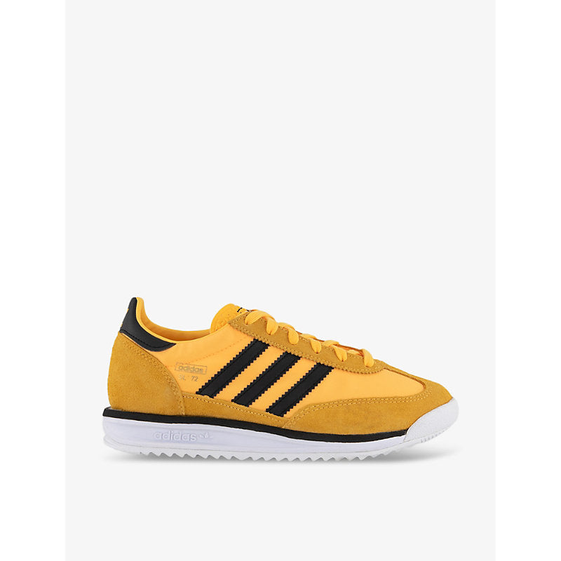 Adidas SL72 nylon and leather low-top trainers