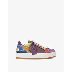 Kurt Geiger London Southbank tag low-top denim trainers | Kurt Geiger London