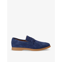 Eleventy Penny-detail suede loafers | Eleventy