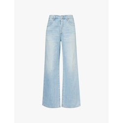  Citizens Of Humanity Annina faded-wash wide-leg mid-rise denim jeans