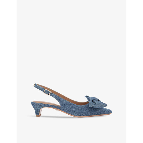 Carvela Carina bow-embellished denim courts | Carvela