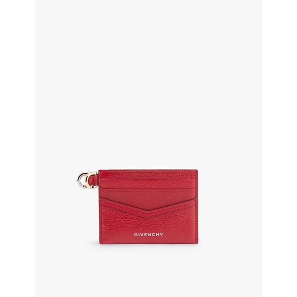  Givenchy Voyou brand-print leather card holder