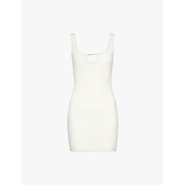 Jacquemus Sierra brand-design-plaque knitted mini dress | JACQUEMUS