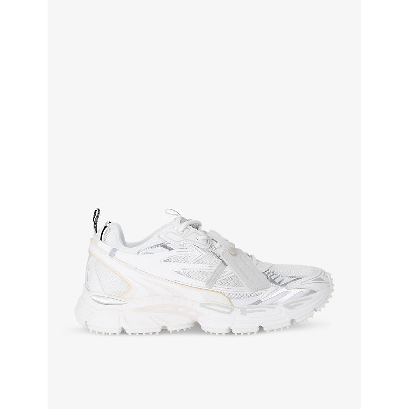 Off-White C/O Virgil Abloh Be Right Back mesh and faux-leather low-top trainers | Off-White C/O Virgil Abloh