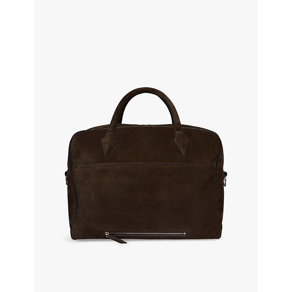 Métier Closer All Day suede briefcase | Métier