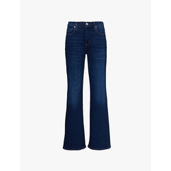  Citizens Of Humanity Lilah flared-cuffs straight-leg high-rise stretch-regenerative-denim blend jeans