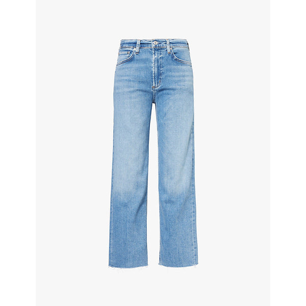  Citizens Of Humanity Palma brand-patch straight-leg high-rise stretch-recycled-denim blend jeans