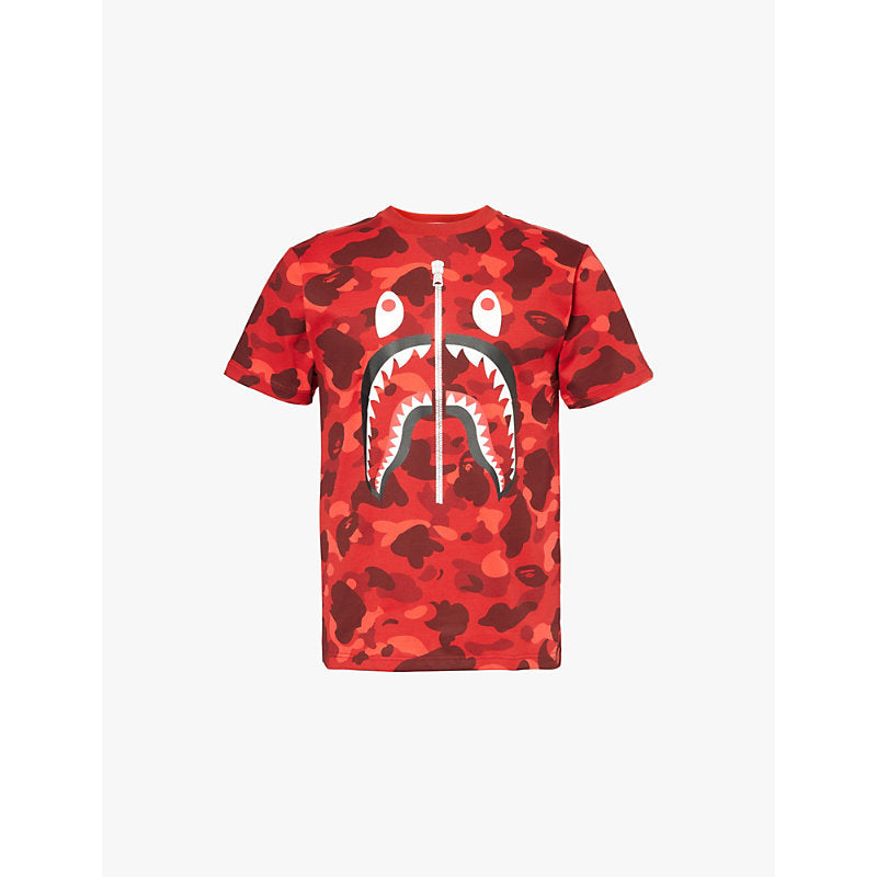  A Bathing Ape Camo Shark crew-neck relaxed-fit cotton-jersey T-shirt