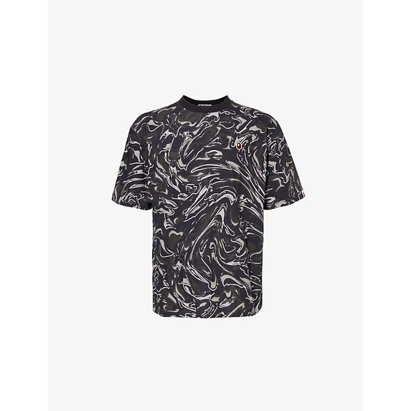 A Bathing Ape Marbling crew-neck relaxed-fit cotton-jersey T-shirt