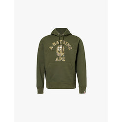  A Bathing Ape Bitmap graphic-print regular-fit cotton-jersey hoody