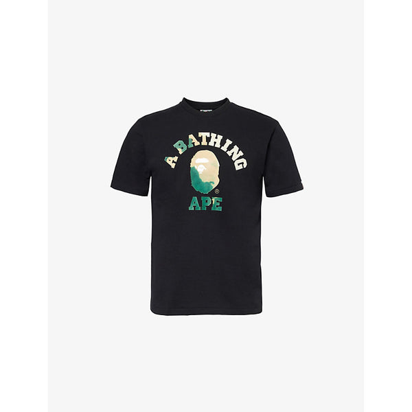 A Bathing Ape Tie-dye College crew-neck regular-fit cotton-jersey T-shirt