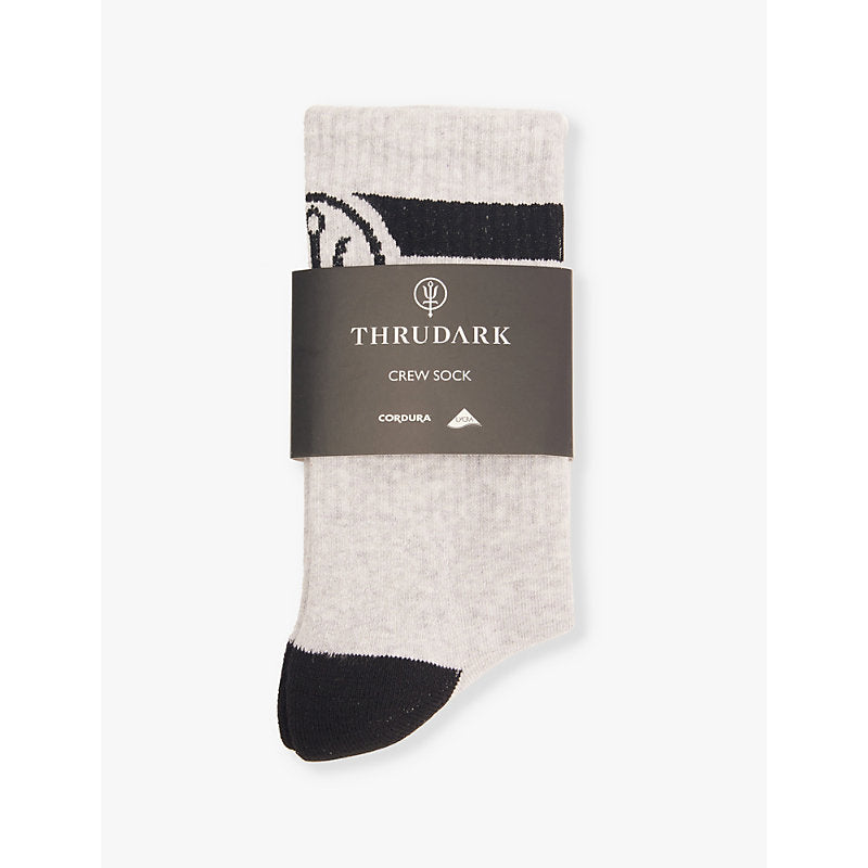 Thrudark Insignia Crew length stretch-woven socks | THRUDARK