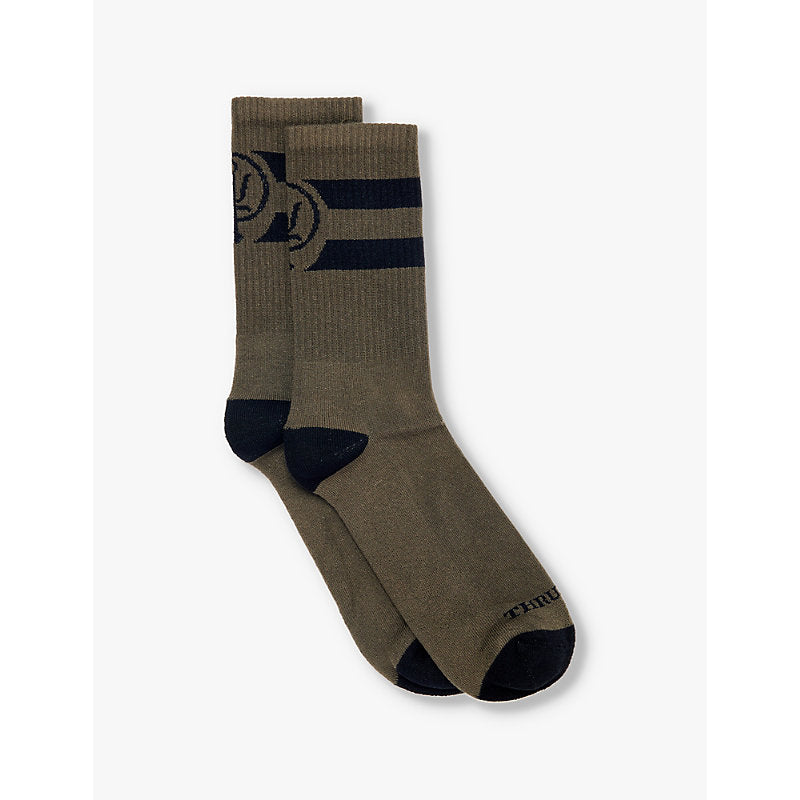  Thrudark Crew Insignia stretch-woven knitted sport socks