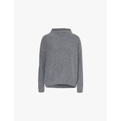  Vince Funnel-neck relaxed fit cashmere jumper