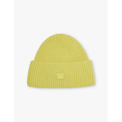  Acne Studios Face logo-patch wool beanie