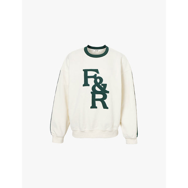  4Th & Reckless Sloane contrast-trim cotton-jersey sweatshirt