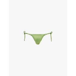  Seafolly Collective high-rise recycled polyester-blend bikini bottoms