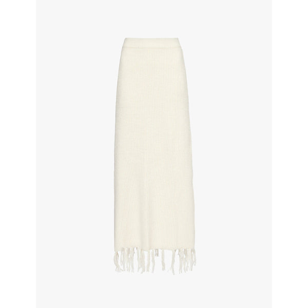 4Th & Reckless Fallon tassel-hem knit maxi skirt