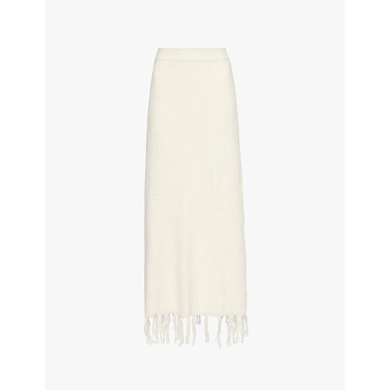 4Th & Reckless Fallon tassel-hem knit maxi skirt | 4TH & RECKLESS