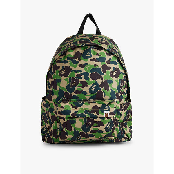 A Bathing Ape ABC Camo brand-appliqué woven backpack | A Bathing Ape