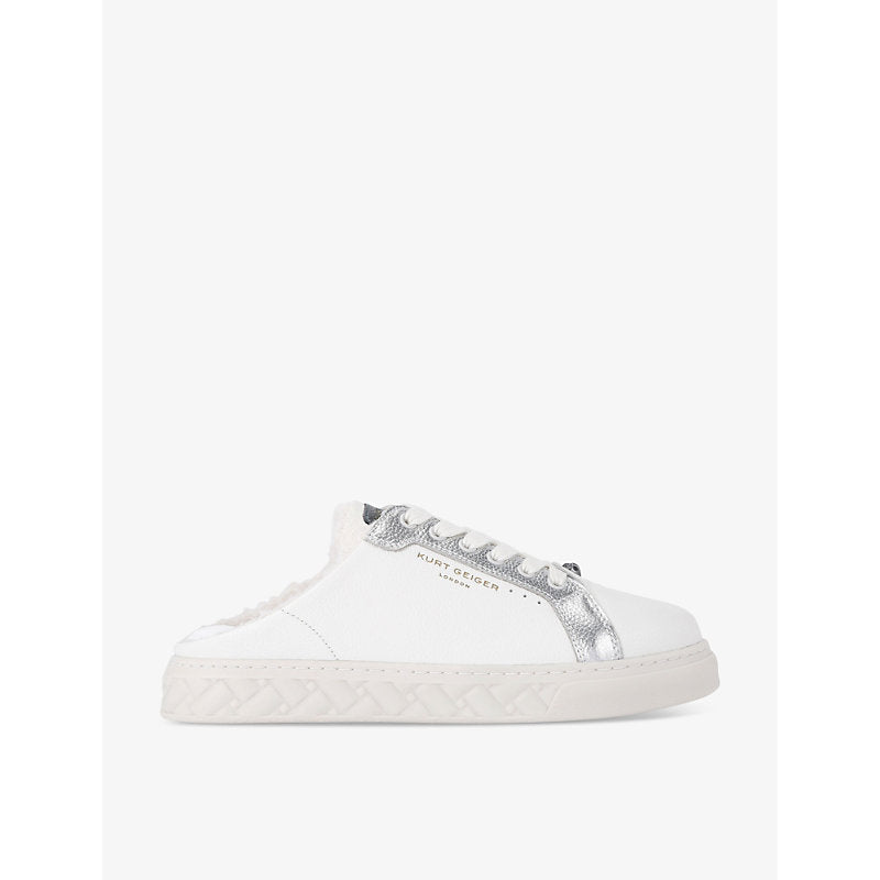 Kurt Geiger London Kensington backless leather trainer mules