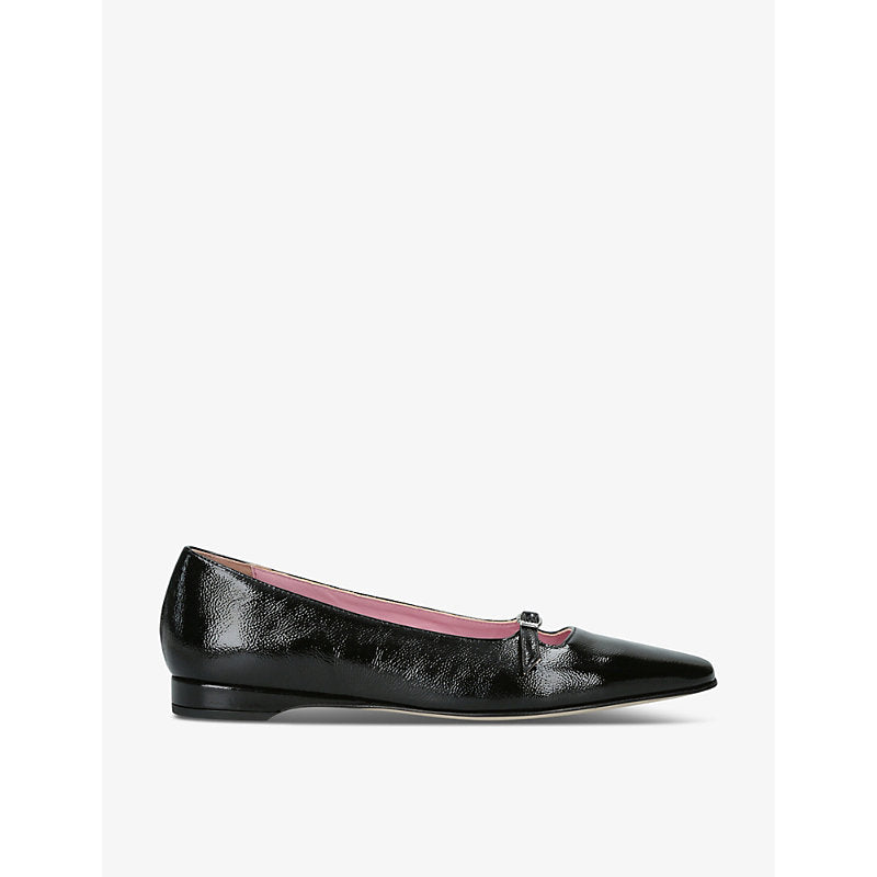 Carel Emile square-toe leather ballerina flats