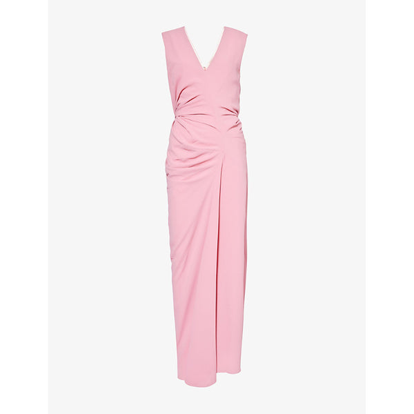 Dries Van Noten Daring ruched sleeveless woven gown