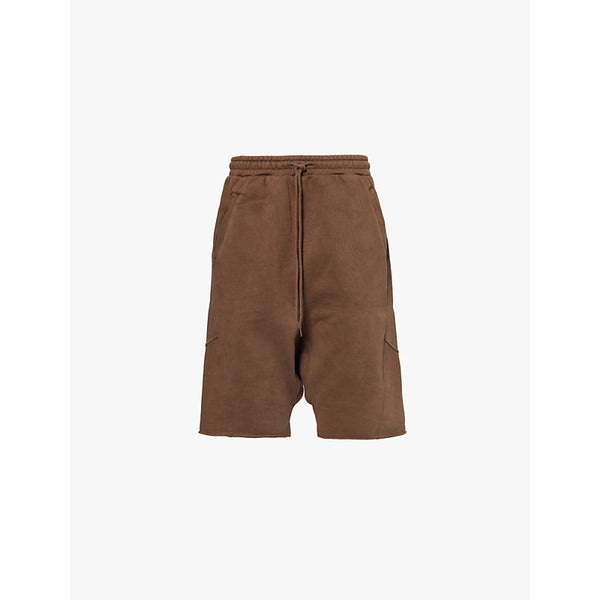  Entire Studios Drop-crotch heavyweight cotton-jersey shorts