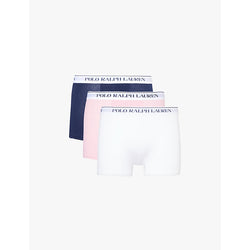  Polo Ralph Lauren Pack of three logo waistband classic-fit stretch-cotton trunks