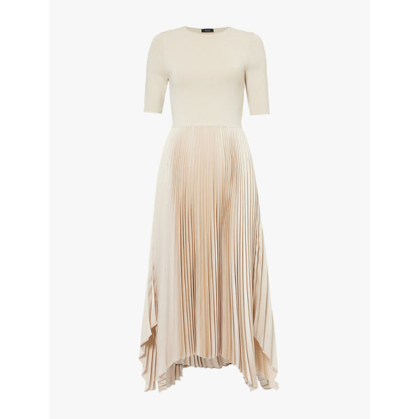 Joseph Darno pleated woven midi dress | JOSEPH