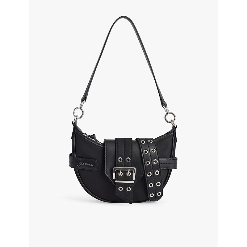  Ganni Bucky small recycled-nylon cross-body bag