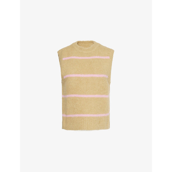  Samsoe Samsoe Sajoan stripe-pattern, sleeveless knit jumper