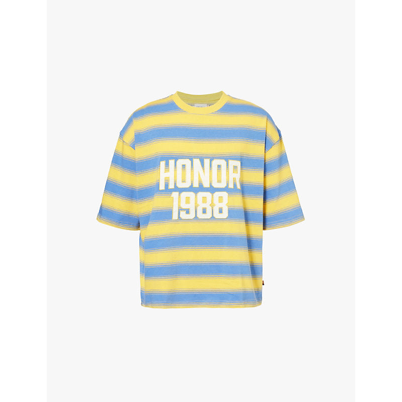  Honor The Gift 1988 Box Stripe relaxed-fit cotton-jersey T-shirt